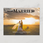 フローラ得結婚した結婚発表 ポストカード (正面)