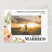 フローラ得結婚した結婚発表 ポストカード (正面)