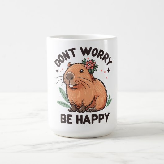 フローラ心配しないハッピーキャピー、フローラキャピバラ コーヒーマグカップ (中央)