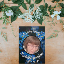 フローラ忘れMe Patch Five Photo Memorial 三つ折り案内状