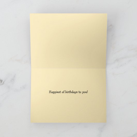 フローラ応援から別の年のかわいらしおもしろい カード (内部)