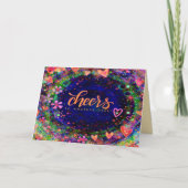 フローラ応援から別の年のかわいらしおもしろい カード (正面)