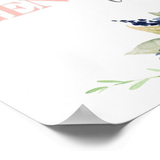 フローラ性別によるウェルカムサインの表示 ポスター (角)