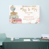 フローラ恋しく思旅行のブライダルシャワーバナー 横断幕 (トレードショー)