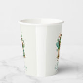 フローラ恐竜の卵の水の色ベビーシャワー紙C 紙コップ (左)