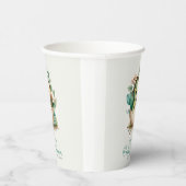 フローラ恐竜の卵の水の色ベビーシャワー紙C 紙コップ (右)