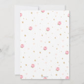 フローラ恐竜誕生日招待状ガールTレックス 招待状 (裏面)