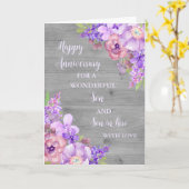 フローラ息子結婚記念日 カード (黄色い花)