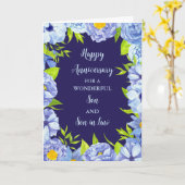 フローラ息子結婚記念日 カード (黄色い花)