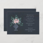 フローラ悔やみや弔慰サンキューカード サンキューカード (正面/裏面)