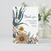 フローラ悔やみや弔慰サンキューカード サンキューカード (スタンド正面)