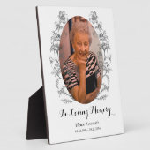 フローラ悔やみや弔慰白ヴィンテージ写真記念館 フォトプラーク (側面)