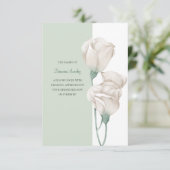 フローラ悔やみや弔慰確認カード 招待状 (スタンド正面)