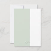 フローラ悔やみや弔慰確認カード 招待状 (裏面)