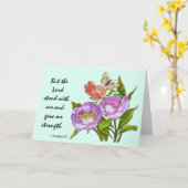 フローラ悔やみや弔慰聖なる書物、 経典詩 カード (黄色い花)