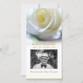 フローラ悔やみや弔慰葬儀サンキューカスタムフォト サンキューカード (裏面)