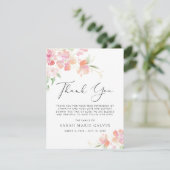 フローラ悔やみや弔慰葬儀サンキューカード (スタンド正面)