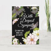 フローラ悔やみや弔慰 カード (正面)