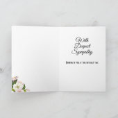 フローラ悔やみや弔慰 カード (内部)