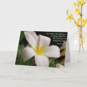 フローラ悔やみや弔慰w聖句（ヘブル人） カード (黄色い花)