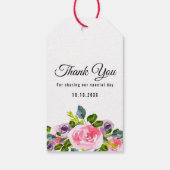 フローラ愛の成長結婚に感謝 ギフトタグ (裏面)