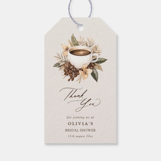 フローラ愛は醸造ブライダルシャワーありがとう ギフトタグ (裏面)