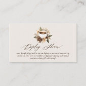 フローラ愛は醸造ブライダルディスプレイシャワー エンクロージャーカード (正面)