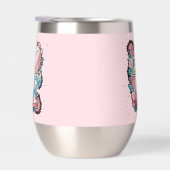 フローラ愛デザインと蝶の水瓶 (右面)