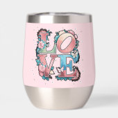 フローラ愛デザインと蝶の水瓶 (背面)