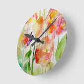 フローラ愛 ラウンド壁時計 (傾斜)