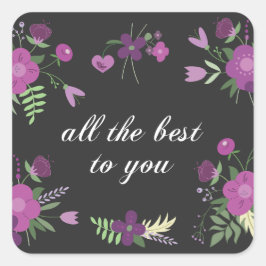 フローラ感動的の願い スクエアシール