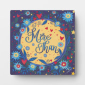 フローラ感動的は引用文の刺激性よりも フォトプラーク (正面)