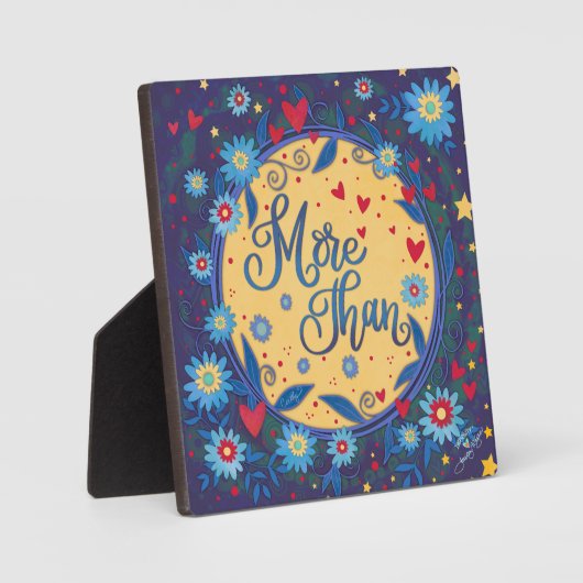 フローラ感動的は引用文の刺激性よりも フォトプラーク (正面)