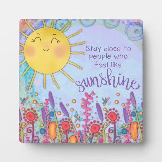 フローラ感動的キュートサンシャイン引用文 フォトプラーク (正面)