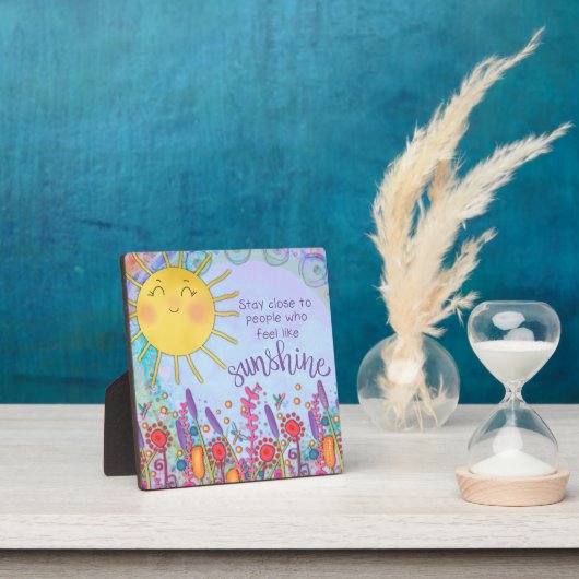 フローラ感動的キュートサンシャイン引用文 フォトプラーク (インサイチュ)