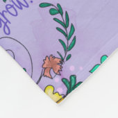 フローラ感動的引用文 フリースブランケット (角)