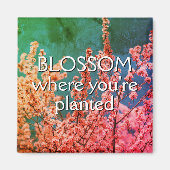 フローラ感動的引用文 マグネット (正面)