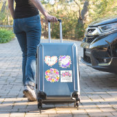 フローラ感動的引用文 |水彩花 シール (スーツケースインサイチュ)