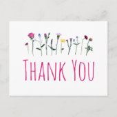 フローラ感謝していはきエレガントはがき ポストカード (正面)