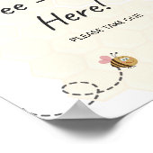 フローラ感謝していは、ここにサインを出す ポスター (角)