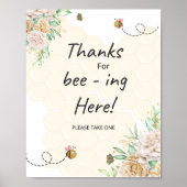 フローラ感謝していは、ここにサインを出す ポスター (正面)