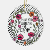 フローラ感謝してい場救済の私の成長 セラミックオーナメント (左)