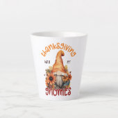 フローラ感謝と私のノミー カフェラテマグ (正面)