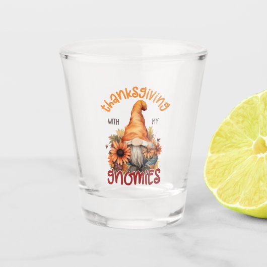 フローラ感謝と私のノミー ショットグラス (正面)