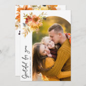 フローラ感謝グリーティングカード サンキューカード (正面/裏面)