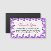 フローラ感謝状驚きの評価カード (正面/裏面)