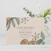 フローラ感謝祭ディナー感謝リース 招待状 (スタンド正面)