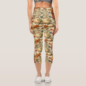 フローラ感謝祭ヴィンテージパターン(10) カプリレギンス (裏面)