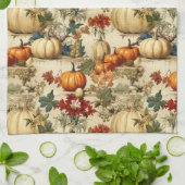 フローラ感謝祭ヴィンテージパターン(10) キッチンタオル (折り畳み)