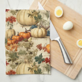 フローラ感謝祭ヴィンテージパターン(10) キッチンタオル (四つ折り)